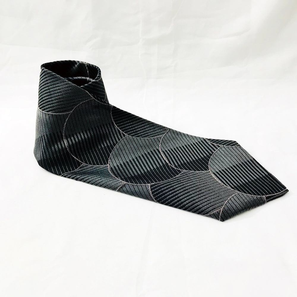 Andrew Fezza Tie Vintage Geometric Jacquard Print